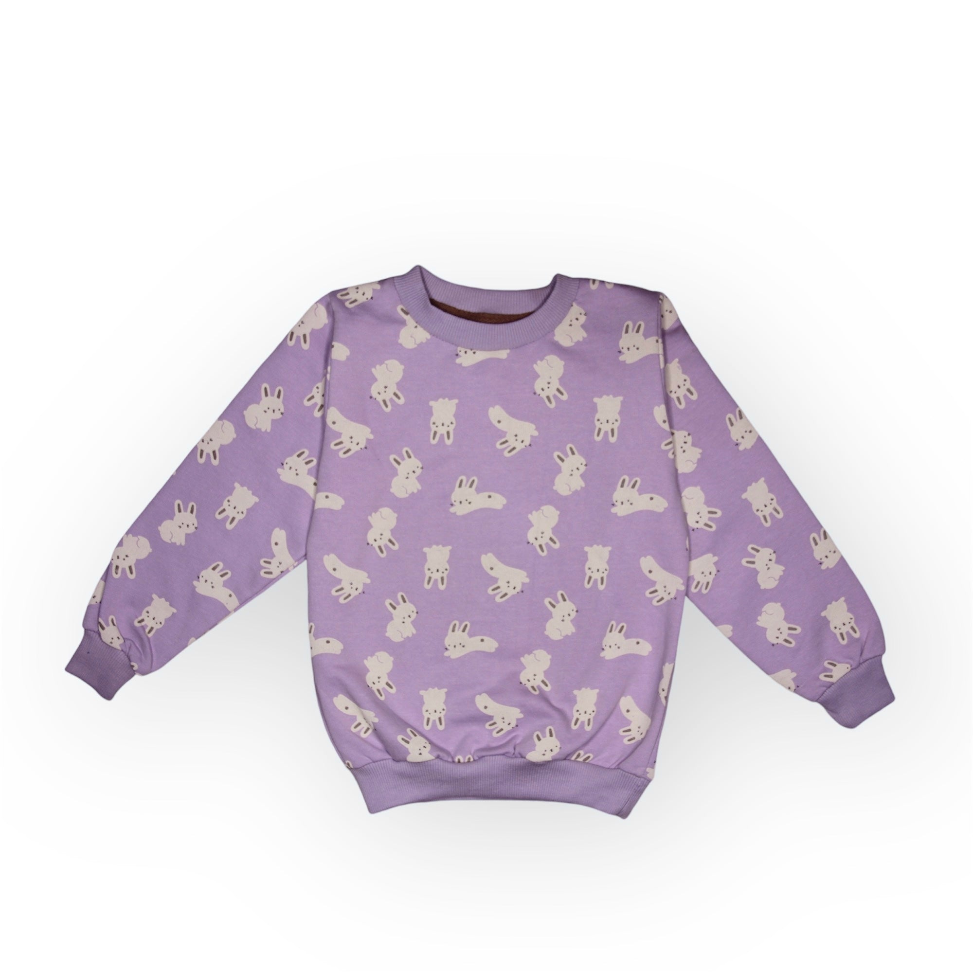 GIRL FLEECE TRACKSUIT LAVENDER-RABBIT