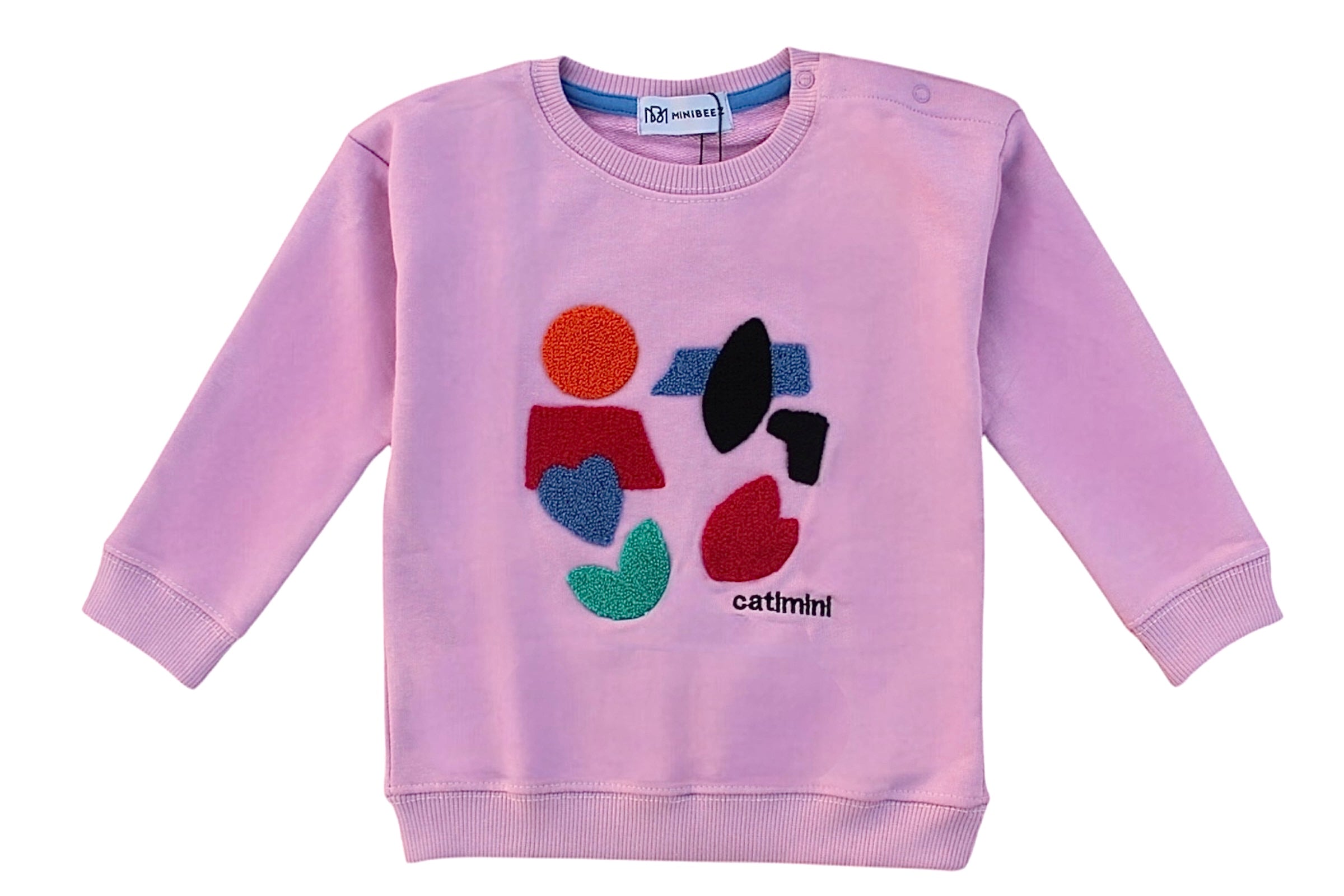 GIRL CHENILLE EMBROIDERED TERRY SWEATSHIRT