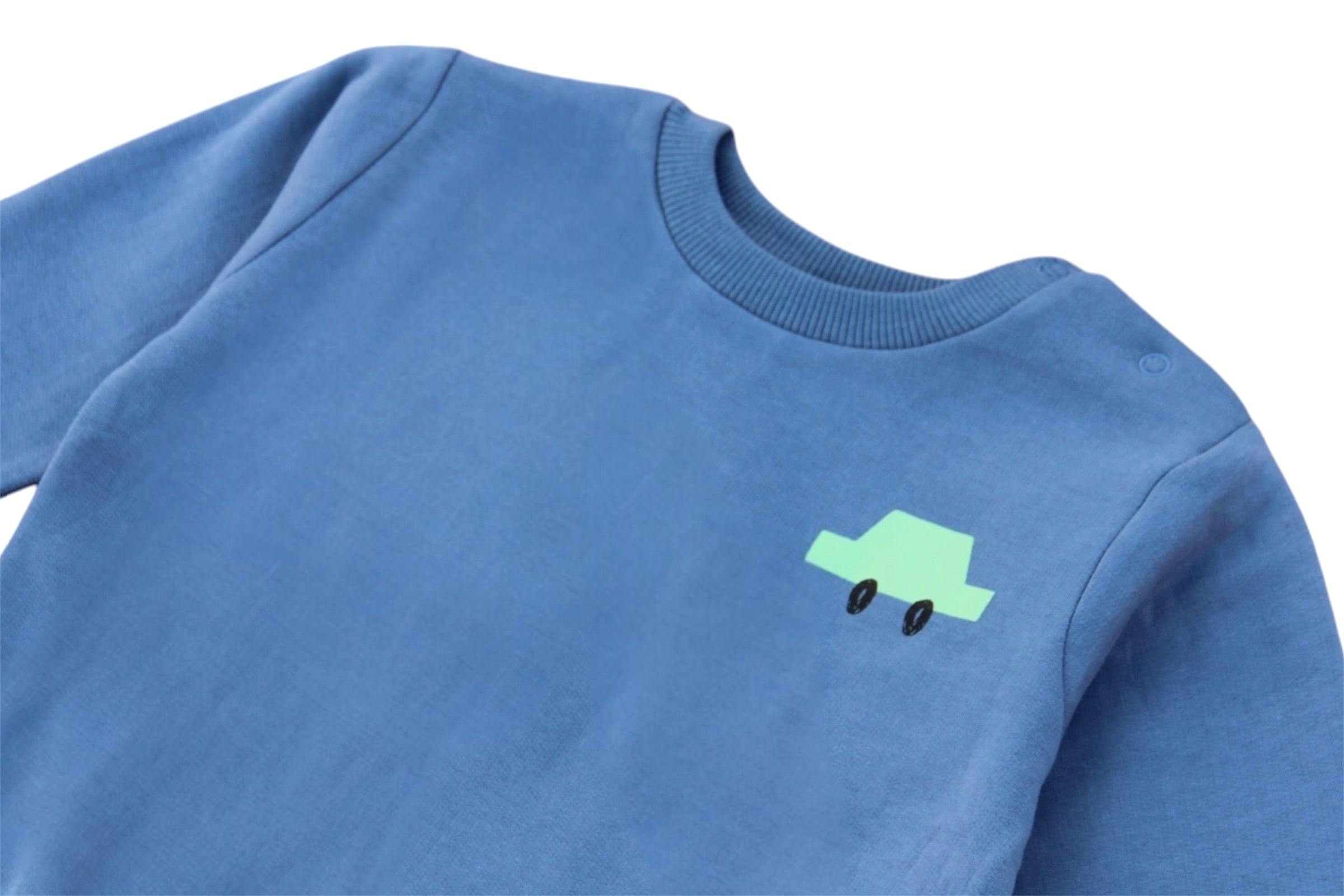 BOY MINI CAR PRINT FLEECE SWEATSHIRT