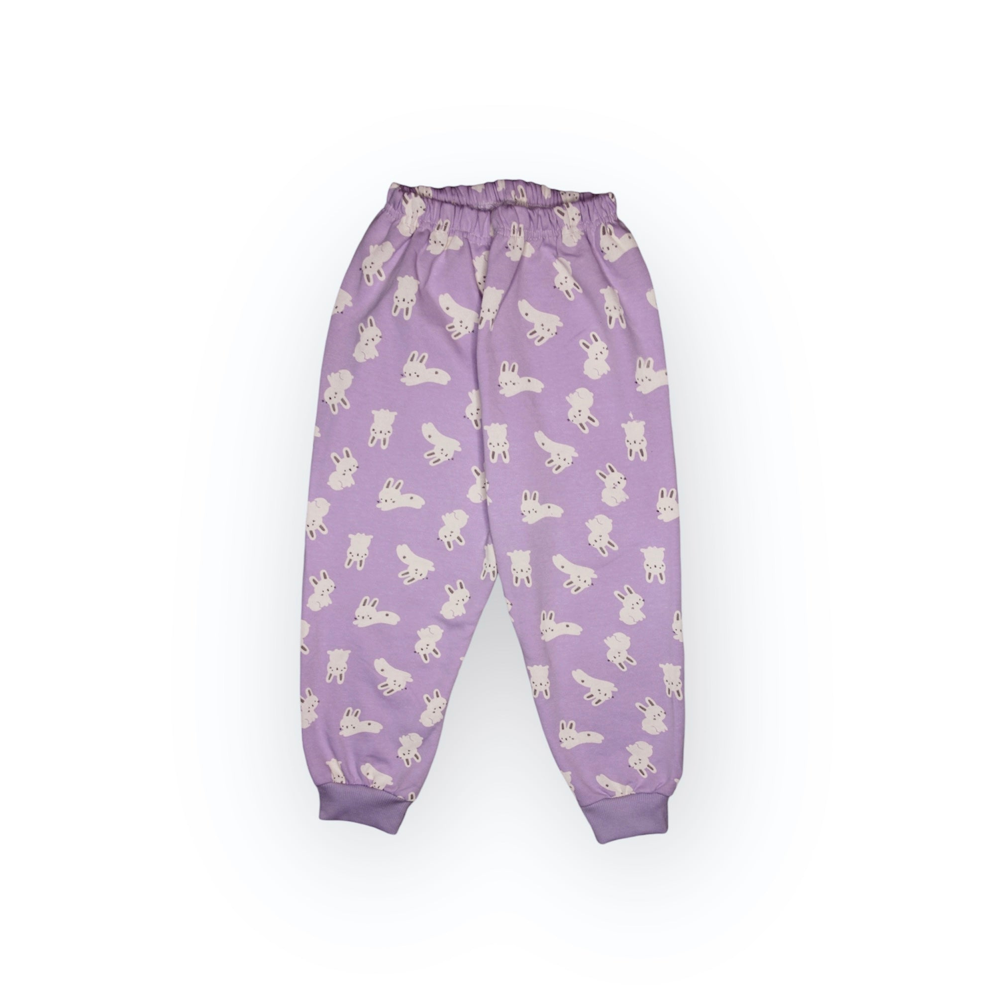 GIRL FLEECE TRACKSUIT LAVENDER-RABBIT