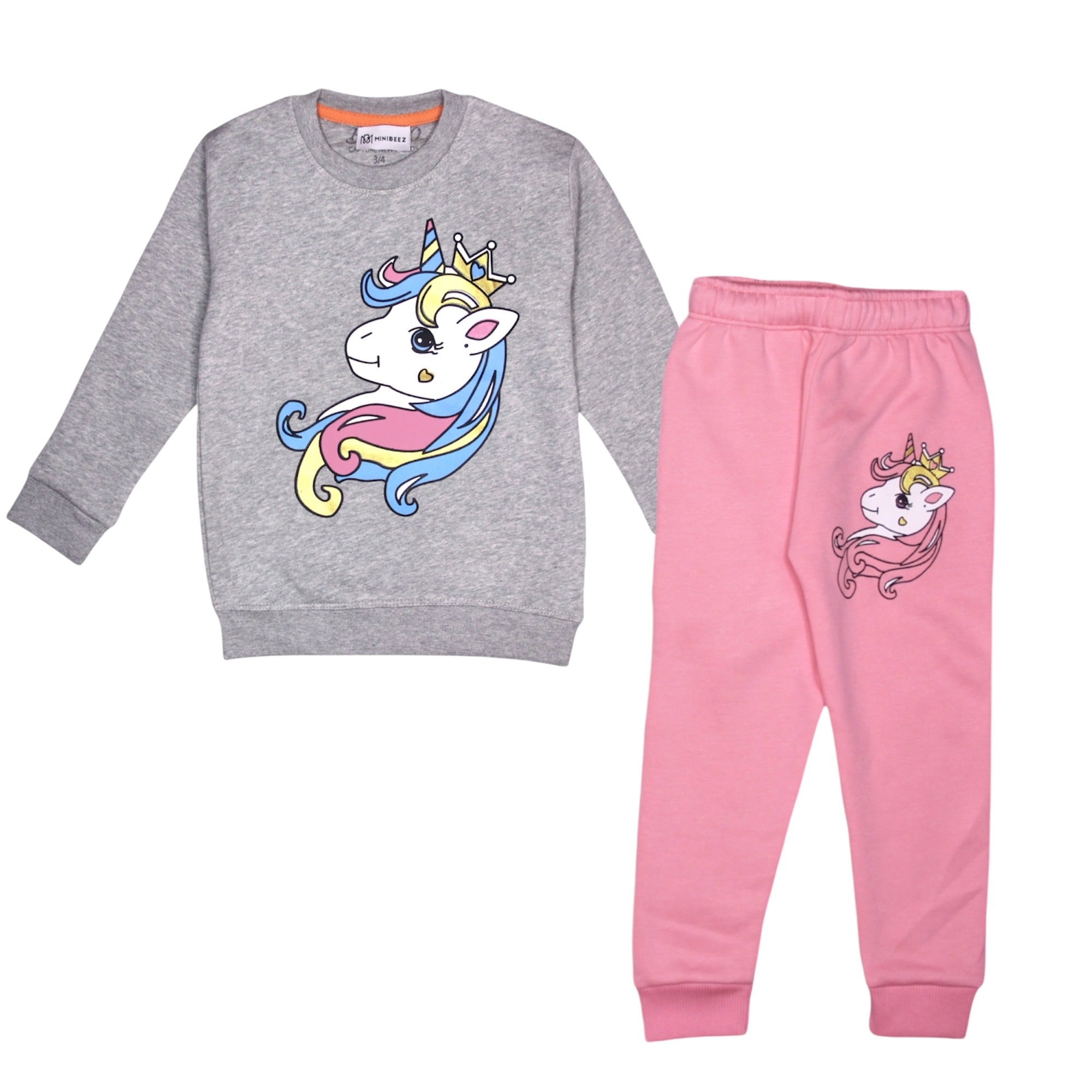 GIRL FLEECE UNICORN TRACKSUIT