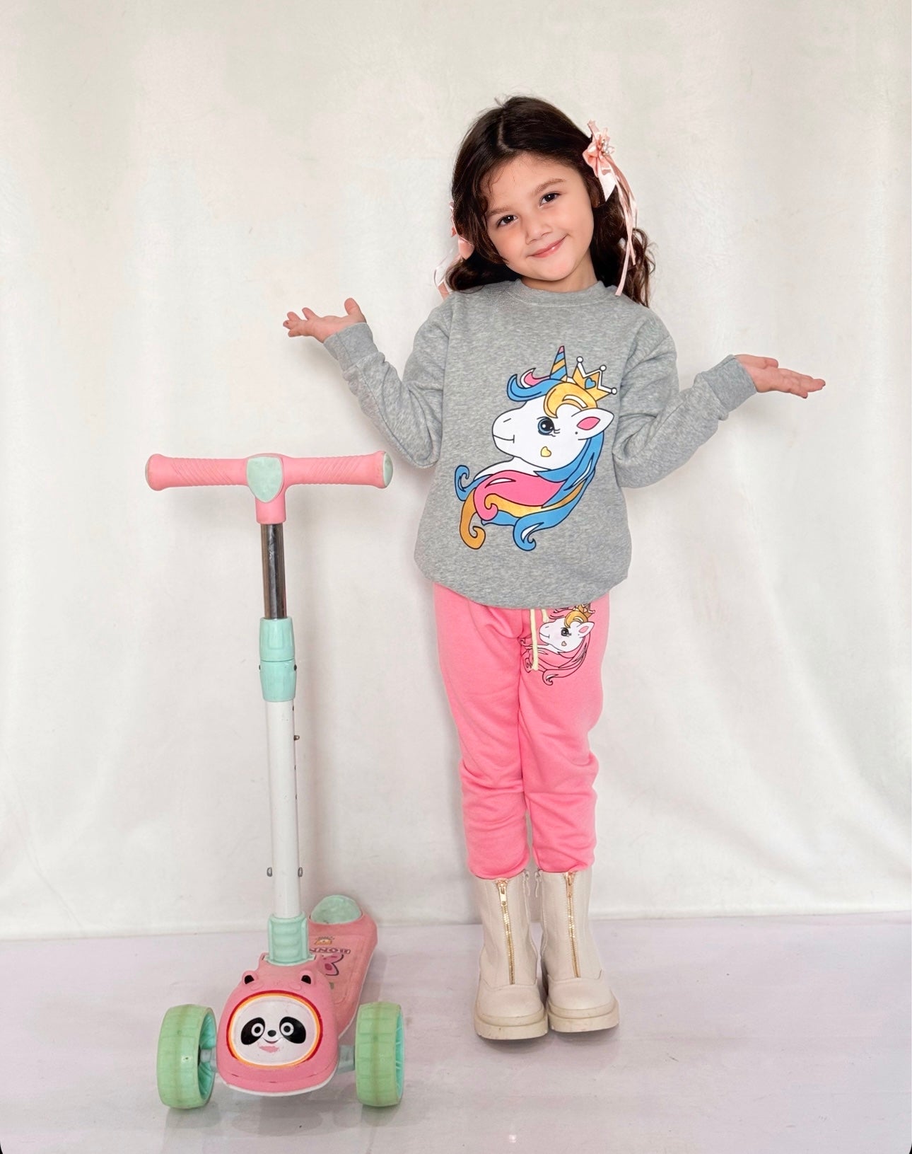 GIRL FLEECE UNICORN TRACKSUIT