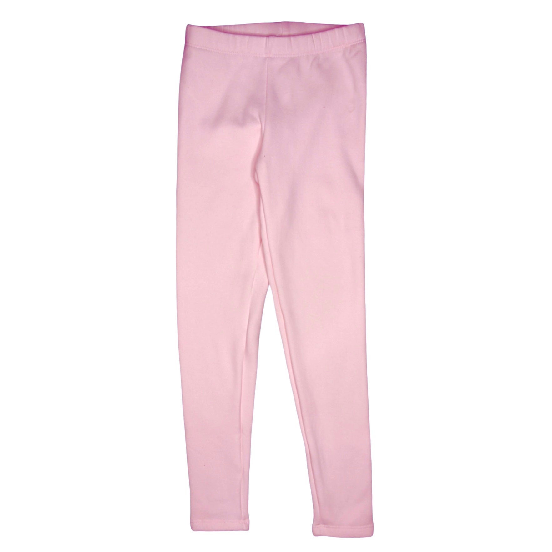 GIRL BABY PINK PLAIN FLEECE WARM LEGGING TROUSER