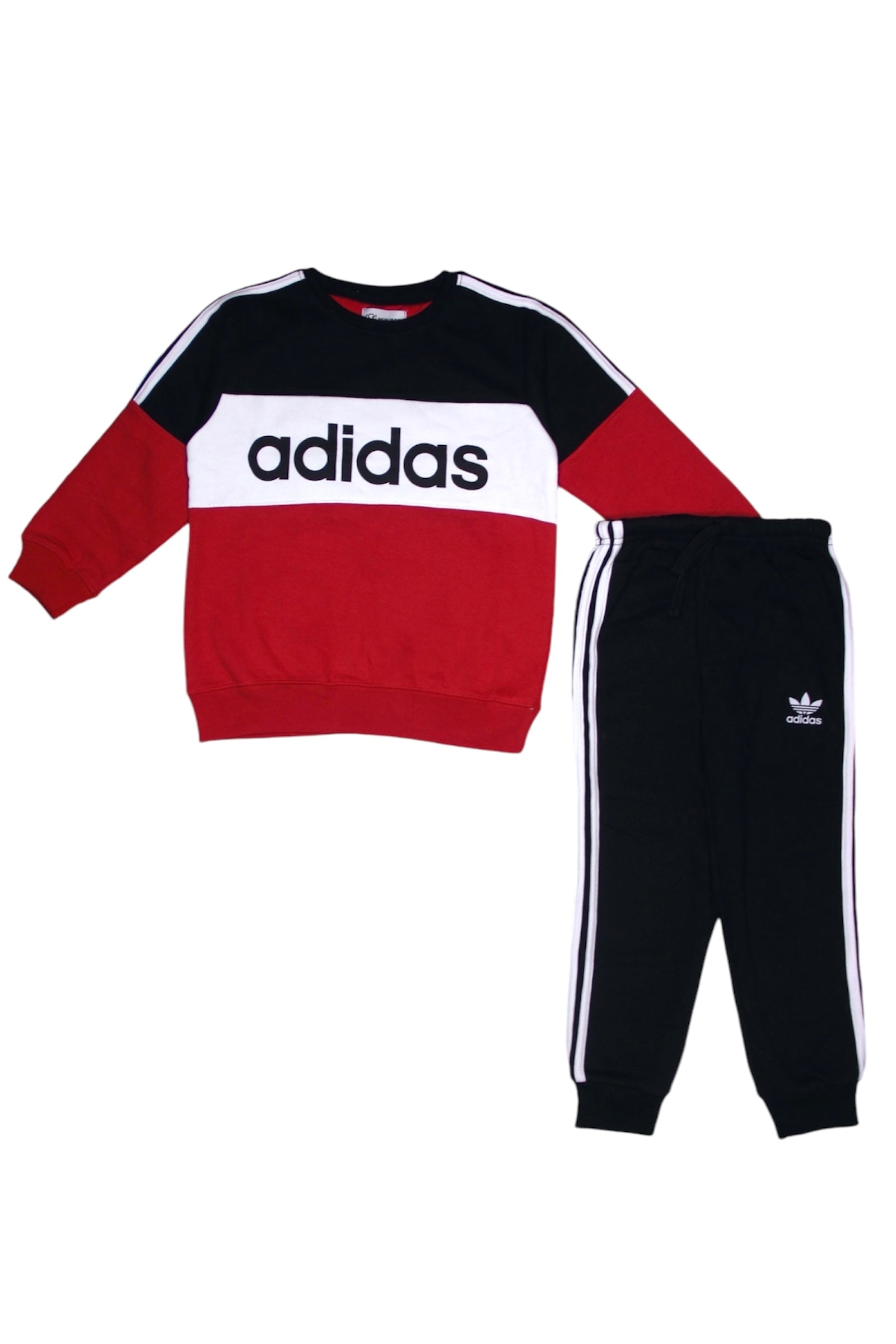 BOY ADIDAS COLOR BLOCK FLEECE TRACKSUIT