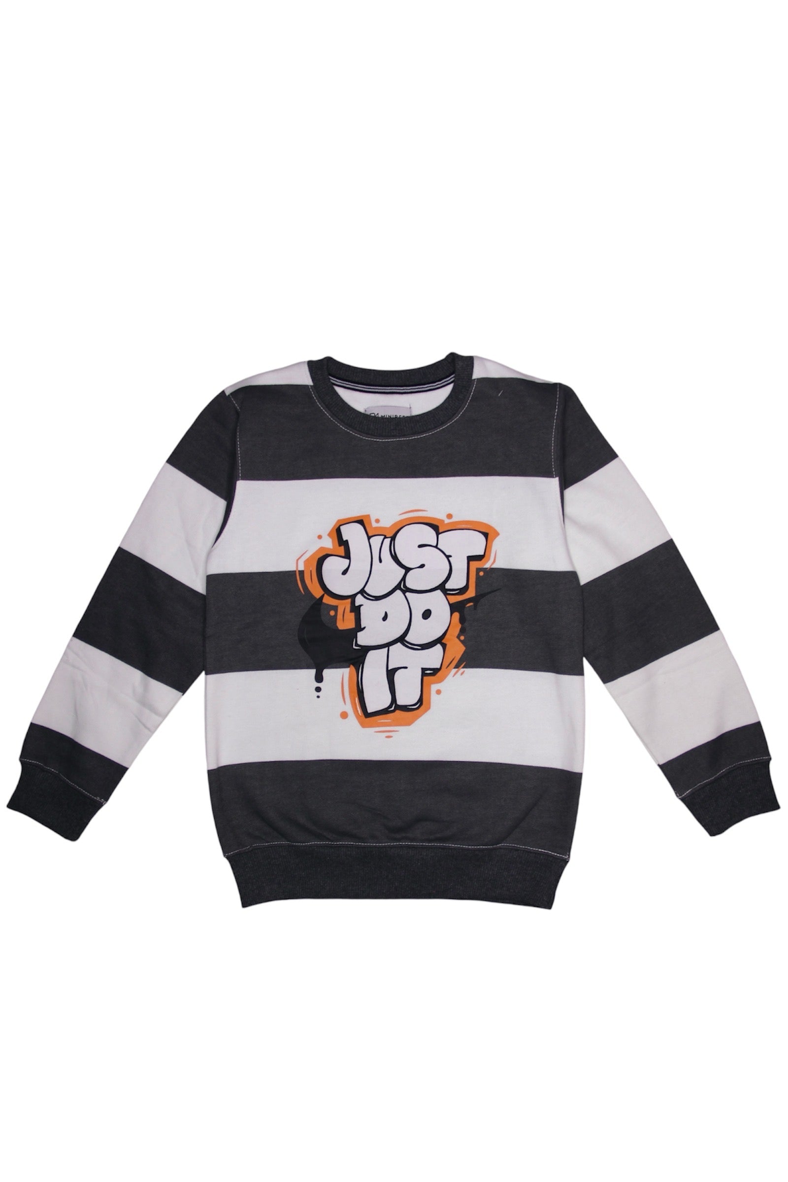 BOY EMBOSSED PRINT FLEECE SWEATSHIRT