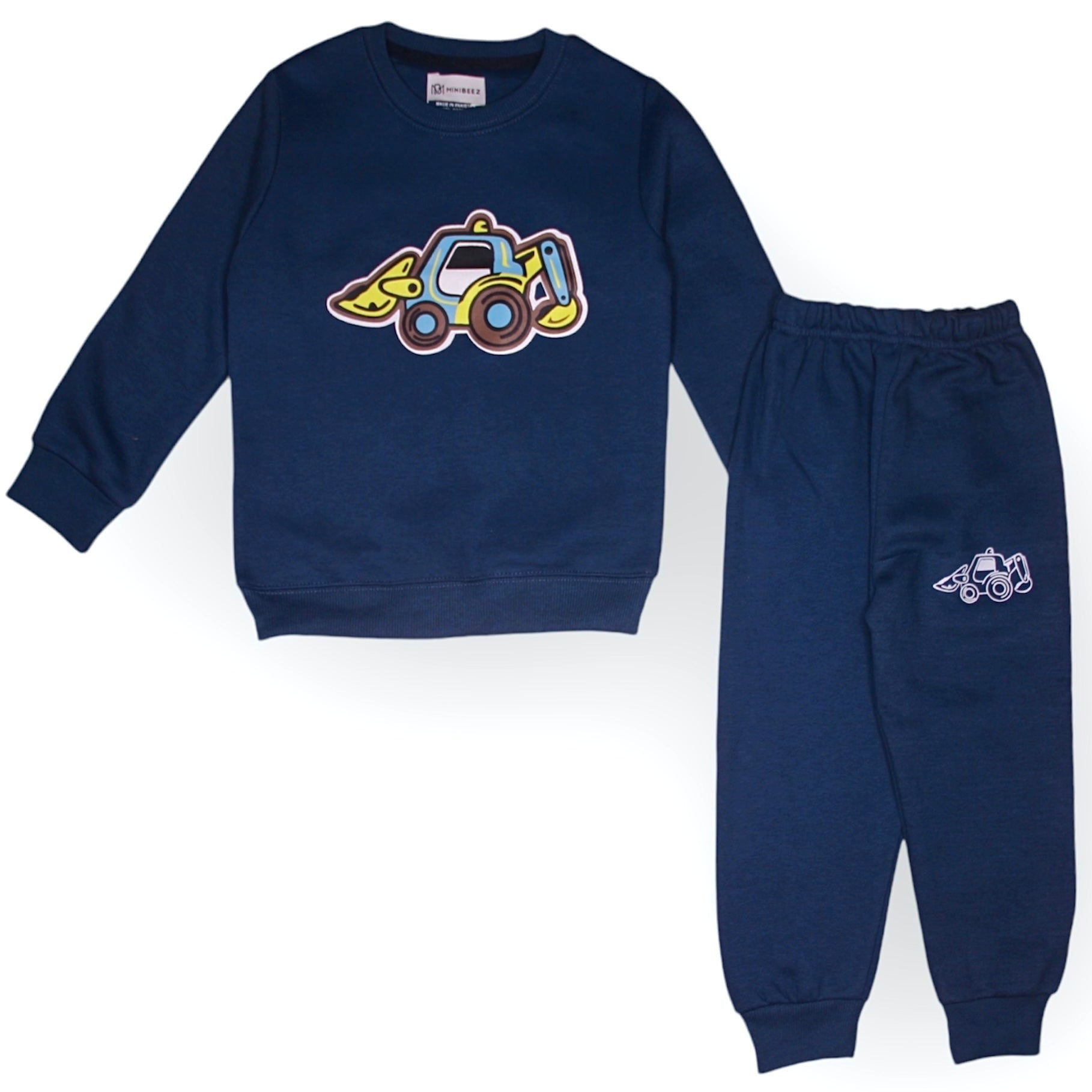 BOY/GIRL TEAL BLUE-FLEECE TRACKSUIT